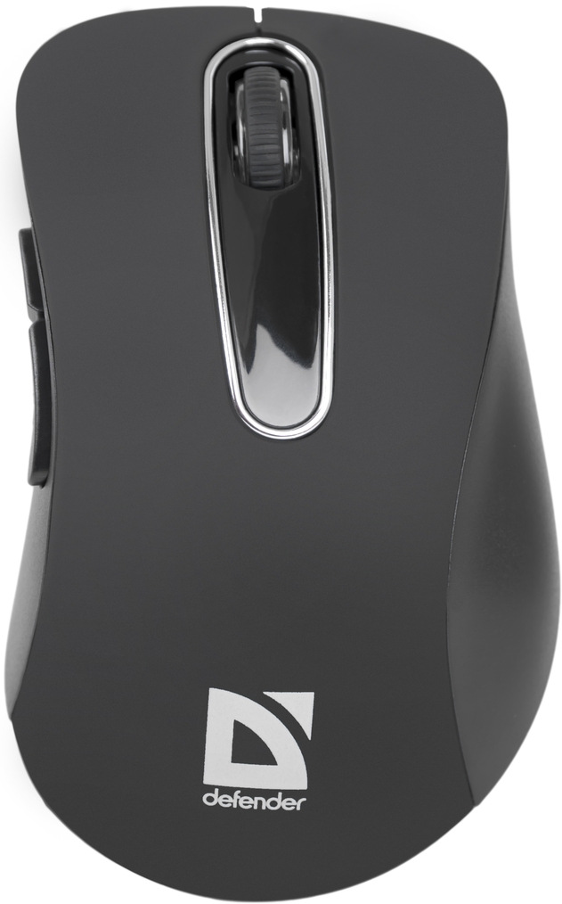 Мышь wireless defender datum mm-075 черная 1000dpi 4кноп + колесо-кнопка. для обеих рук r:10м /20 52075 (4714033520751)