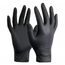 Перчатки нитриловые неопудренные Nitnle gloves , размер M, 100шт./уп., черн. Перчатки нитриловые неопудренные Nitnle gloves , размер M, 100шт./уп., черн.